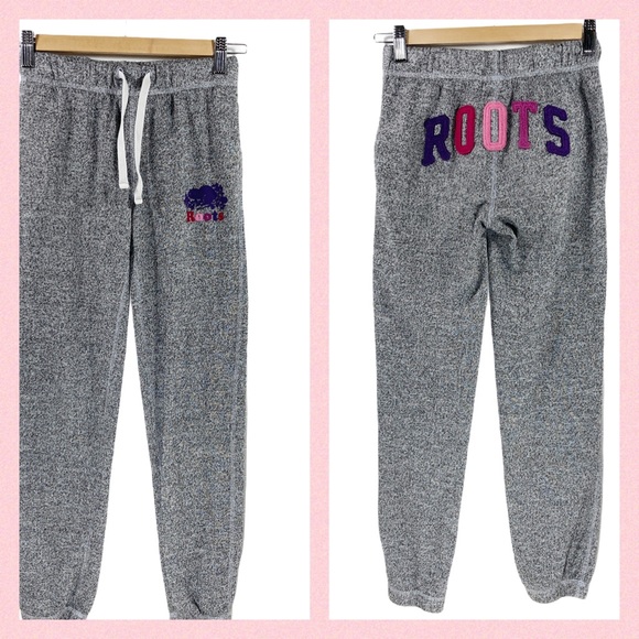 Roots Other - Roots Sweatpants Joggers Grey Logo Girls 10 pants